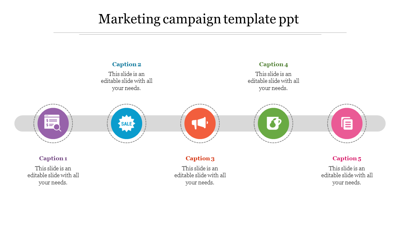 Elegant Marketing Campaign Template PPT Presentation